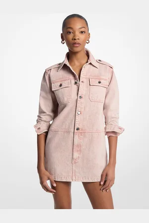 Michael Kors MK Miniabito chemisier in denim tinto in capo
