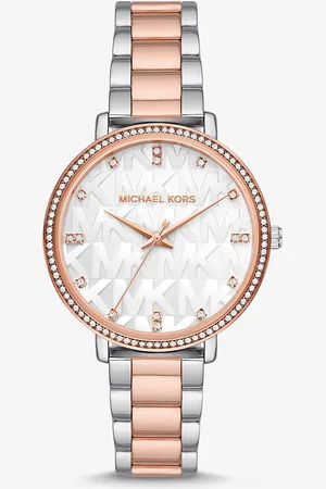 Michael Kors MK Orologio Pyper bicolore con logo in rilievo