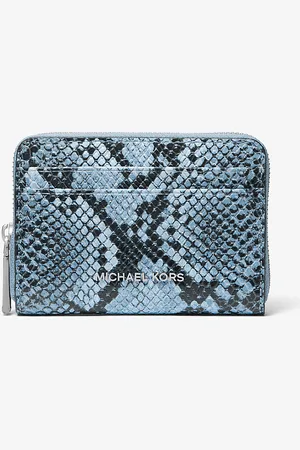 Michael Kors MK Portafoglio Jet Set piccolo in pelle stampa serpente