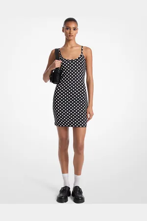 Michael Kors MK Abito a canotta in nylon stretch a pois