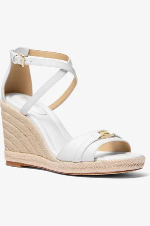 Michael Kors MK Sandalo Mandy in pelle con zeppa