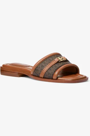 Michael Kors MK Sandalo slide Mandy con logo