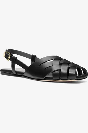 Michael Kors MK Sandalo Irene slingback in pelle intrecciata