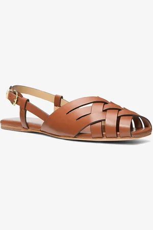Michael Kors MK Sandalo Irene slingback in pelle intrecciata