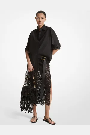 Michael Kors MK Gonna in pizzo floreale cordonato con spacco