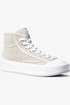 Michael Kors MK Sneaker alta Jude in misto cotone