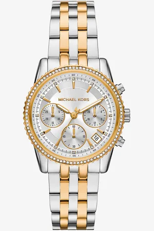 Michael Kors MK Orologio Bryant mini bicolore con pavé