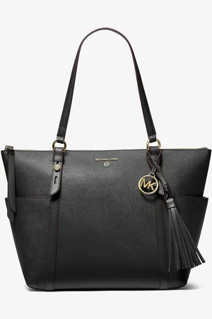 Michael Kors MK Borsa tote Sullivan grande in pelle Saffiano con zip superiore