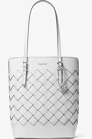 Michael Kors MK Borsa tote Quinn grande in pelle intrecciata
