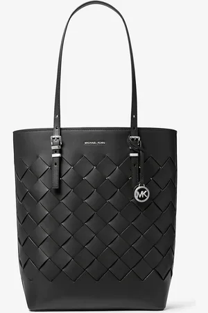 Michael Kors MK Borsa tote Quinn grande in pelle intrecciata