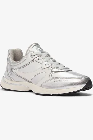 Michael Kors MK Sneaker Riley in pelle metallizzata