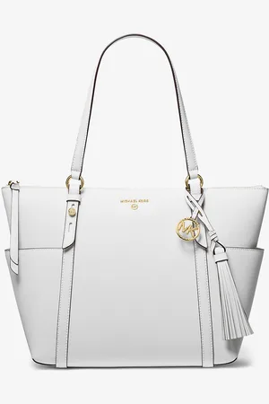 Michael Kors MK Borsa tote Sullivan grande in pelle Saffiano con zip superiore