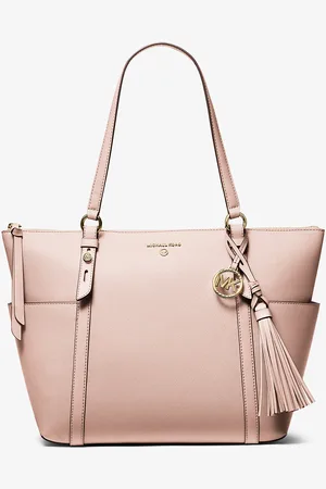 Michael Kors MK Borsa tote Sullivan grande in pelle Saffiano con zip superiore