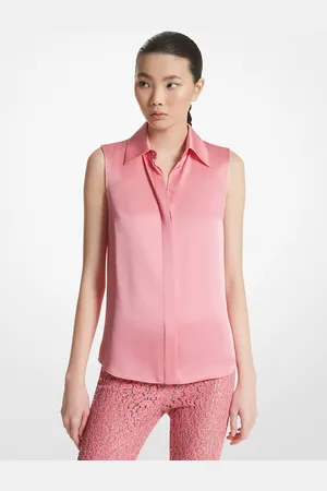 Michael Kors MK Camicia senza maniche Hansen in charmeuse