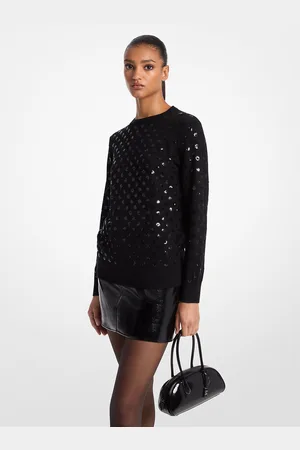 Michael Kors MK Pullover in lana con paillettes a pois