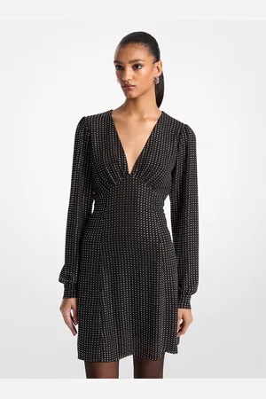 Michael Kors MK Abito in georgette con strass
