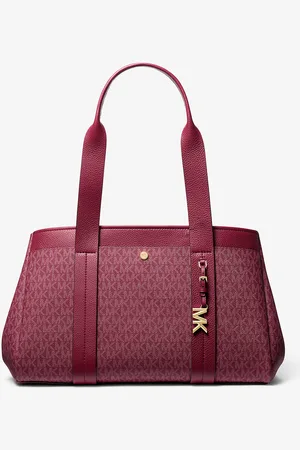 Michael Kors MK Borsa tote Romee grande in pelle con logo