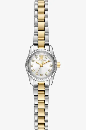 Michael Kors MK Orologio Lexington micro bicolore con pavé