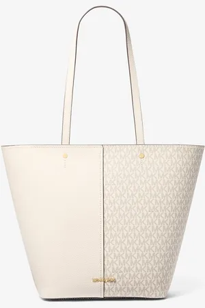Michael Kors MK Borsa tote Flora grande in pelle e stampa logo