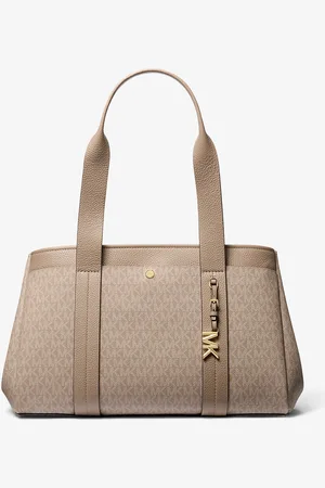 Michael Kors MK Borsa tote Romee grande in pelle con logo