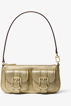 Michael Kors MK Pochette convertibile Zoe piccola in pelle martellata metallizzata