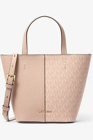 Michael Kors MK Borsa a tracolla Flora media in pelle martellata con logo