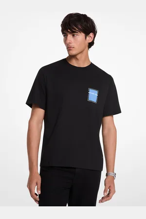Michael Kors MK T-shirt in cotone con logo effetto grafico