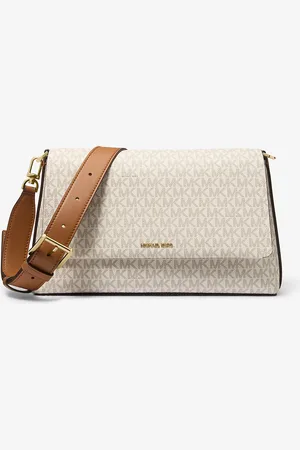 Michael Kors MK Borsa a tracolla Nessa grande con stampa logo