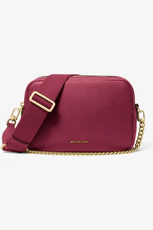 Michael Kors MK Camera bag a tracolla Bryant media in pelle martellata