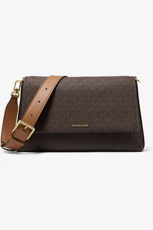 Michael Kors MK Borsa a tracolla Nessa grande con stampa logo