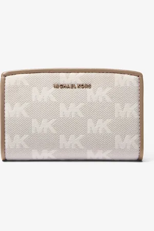 Michael Kors MK Portafoglio Bryant medio con logo jacquard