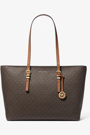 Michael Kors MK Borsa tote Quinn grande in pelle e stampa logo