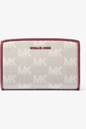 Michael Kors MK Portafoglio Bryant medio con logo jacquard