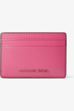 Michael Kors MK Porta carte di credito Jet Set in pelle martellata