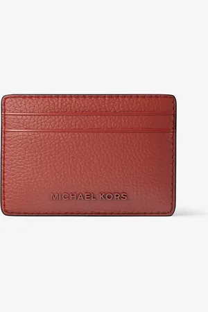Michael Kors MK Porta carte di credito Jet Set in pelle martellata
