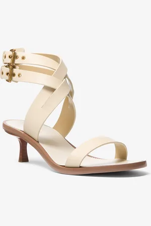 Michael Kors MK Sandalo Irene con mezzo tacco in pelle