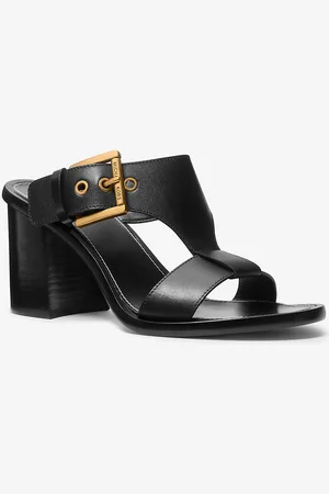 Michael Kors MK Sandalo Irene in pelle con tacco a blocco