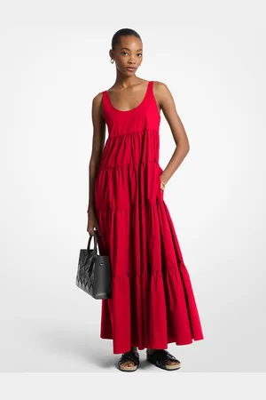 Michael Kors MK Abito a balze in cotone stretch