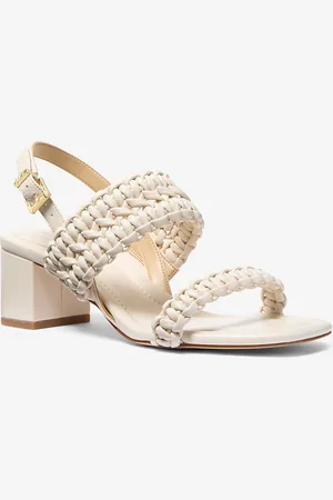 Michael Kors MK Sandalo Audrina intrecciato con tacco a blocco