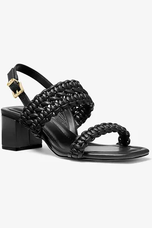 Michael Kors MK Sandalo Audrina intrecciato con tacco a blocco