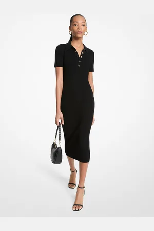 Michael Kors MK Abito polo longuette in maglia stretch