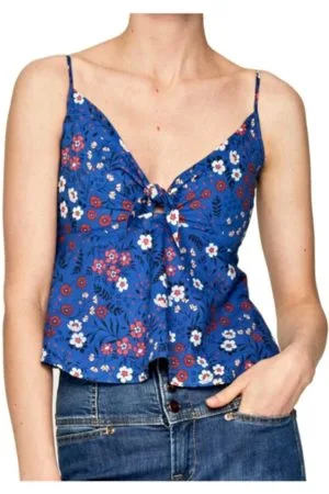 Pepe Jeans Donna, Top, Blu, L, new