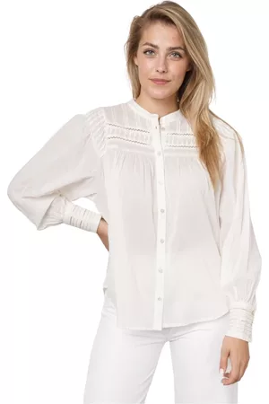 Aaiko Camicetta Daimy Co 340 Bianco, Donna, Taglia: L