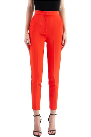 ACTUALEE Donna, Pantaloni, Rosso, M, new