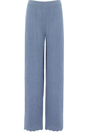 FEDELI Donna, Pantaloni, Blu, L, new