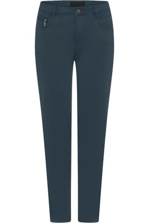 C.ro Donna, Pantaloni, Blu, 2Xl, new
