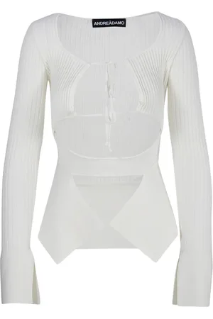 ANDREA ADAMO Donna, Top, Bianco, M, new
