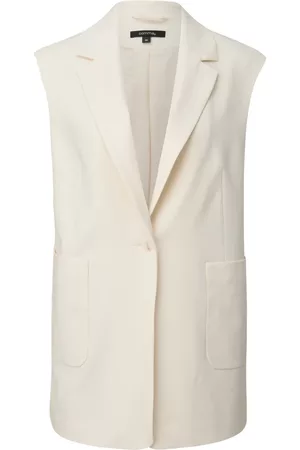Comma, Donna Giacche - Suit Vests Bianco, Donna, Taglia: M