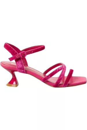 Jeannot Sandalo in velluto - Taglie: 36,Colori: Fuxia Rosa, Donna, Taglia: 39 EU