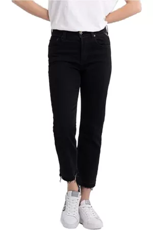 Replay Donna Pantaloni chinos - Jeans Straight FIT Maijke Nero, Donna, Taglia: W29